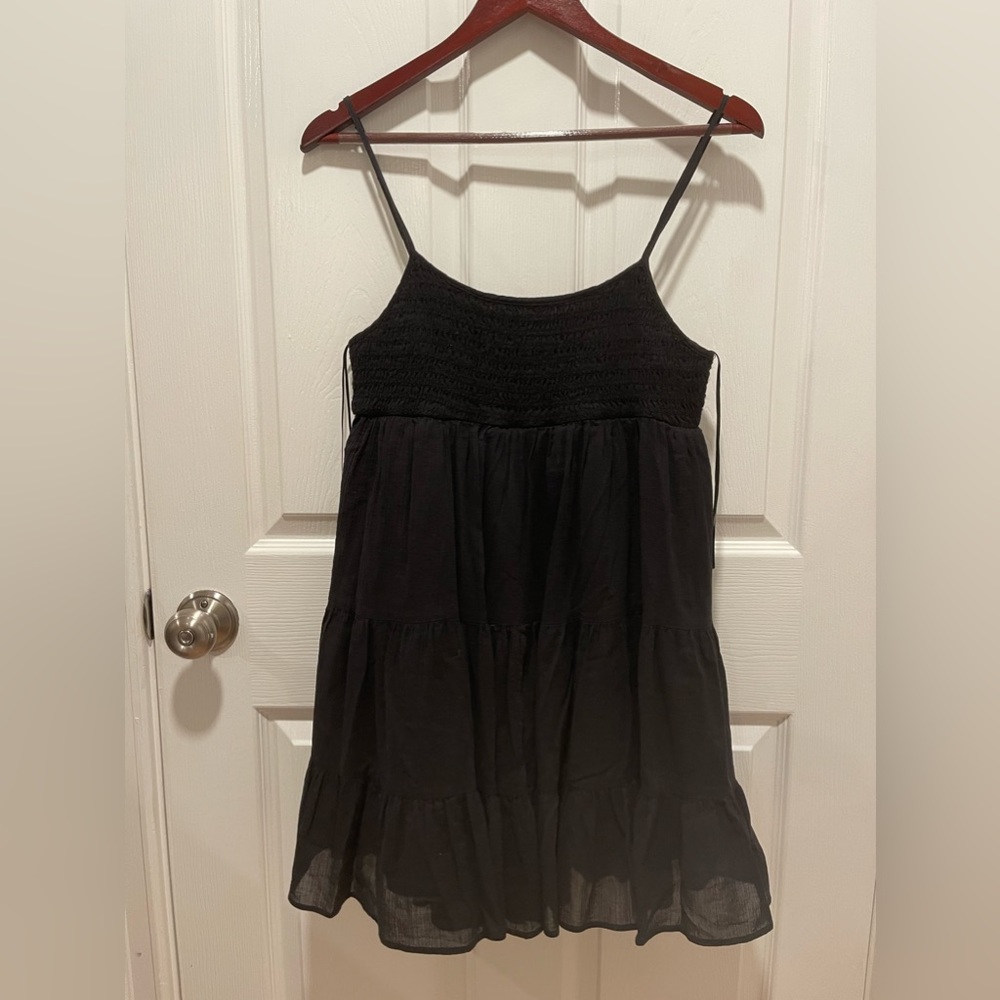 Black mini dress